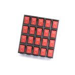 Dünya Magnet 20 Adet Aç Kapa Tek Konumlu Kırmızı Mini Anahtar, On Of Switch Pano Tipi Güç Anahtarı