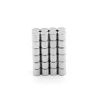 Dünya Magnet 25 Adet Çap 4Mm X Kalınlık 4Mm Yuvarlak Güçlü Neodyum Mıknatıs