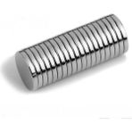 Dünya Magnet 25 Adet - Yuvarlak Neodyum Mıknatıs, 7x1,5 Mm, Güçlü Magnet, N35 Kalite - Gümüş