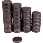 Dünya Magnet 250 Adet 10X3 Yuvarlak Mıknatıs, Nişan Sünnet Süsleme Mıknatısı - Siyah
