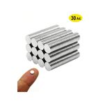 Dünya Magnet 30 Adet, Yuvarlak Neodyum Mıknatıs, 5X1 Mm, Mini Neodyum, Güçlü Magnet