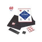 Dünya Magnet 3m 60 Adet 30X30 Yapışkanlı Mıknatıs Magnet, Mıknatısı Dolap, Nişan, Bebek Güçlü Çok Amaçlı Süsleme
