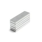 Dünya Magnet 5 Adet 30Mm X 10Mm X 3Mm Köşeli Süper Güçlü Neodyum Mıknatıs