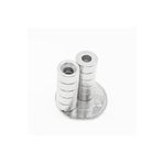 Dünya Magnet 5 Adet D10X8/4X5Mm Vida Atılabilir Havşa Delik Neodyum Mıknatıs