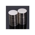Dünya Magnet 50 Adet 15Mm X 1Mm Yuvarlak Güçlü Neodyum Mıknatıs