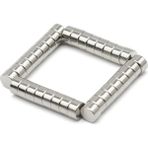 Dünya Magnet 50 Adet 5x3 mm Yuvarlak Güçlü Neodyum Mıknatıs Çap: 5 mm x Kalınlık: 3 mm - Gümüş