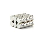 Dünya Magnet 50 Adet 6mm X 3mm Yuvarlak Güçlü Neodyum Mıknatıs Magnet