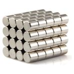 Dünya Magnet 50 Adet Çap 5mm x Kalınlık 5mm Silindir Güçlü Neodyum Mıknatıs