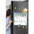 Dünya Magnet Çocuklara Özel Haftalık Magnet Planlayıcı Yazı Tahtası + 2 Adet Kalem