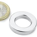 Dünya Magnet Güçlü Delikli Neodyum Mıknatıs 27X15X5 mm - 1 Adet - Renkli