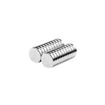 Dünya Magnet Güçlü Neodyum Mıknatıs Yuvarlak Silindir D8X2 Mm (60'Lı Paket)