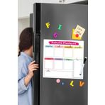 Dünya Magnet Haftalık Magnet Planlayıcı 3 Kalem, Silinebilir, Mıknatıslı Yazı Tahtası
