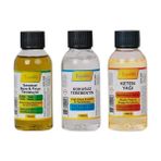 Dünya Magnet Kandillo Yağlı Boya Seti Yardımcı Malzemeler 3 x 100 ml Terebentin Resim Keten Yağı ve Fırça Temizleme Sıvısı