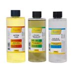 Dünya Magnet Kandillo Yağlı Boya Seti Yardımcı Malzemeler 3 x 250 ml Terebentin Resim Keten Yağı ve Fırça Temizleme Sıvısı