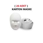 Dünya Magnet Karton Maske, 20 Adet, Boyanabilir Etkinlik Ve Hobi Maskesi Eğitici Maske Boyama,