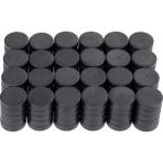 Dünya Magnet Mıknatıs 500'lü 14 x 3 mm Yuvarlak Ferrit Süsleme Mıknatısı Magnet