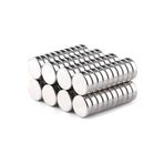 Dünya Magnet Mıknatıs 6X2 Mm Neodyum Yuvarlak Disk Magnet - 50 Adet