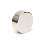 Dünya Magnet Neodyum Mıknatıs, Çap 25Mm X Kalınlık 10Mm Yuvarlak Süper Güçlü Magnet
