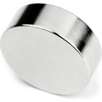 Dünya Magnet Neodyum Mıknatıs, Çap 30MM x Kalınlık 10MM Yuvarlak Süper Güçlü Magnet - 1 Adet - Gümüş