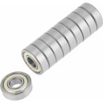 Dünya Magnet Rulman 10'lu 6000ZZ Metal Mühürlü 7 x 19 x 6 mm Bilya Rulman