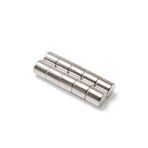 Dünya Magnet Silindir Neodyum Mıknatıs, 5 Adet, Süper Güçlü, Çap 10 Mm X Kalınlık 10 Mm