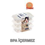 Dünya Mini Kapaklı Silikon Buz Kalıbı, Bas - Çıkar (üçlü Set) Bej