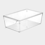 Dünya Plastik 20x32.5x10 cm Şeffaf Kapaklı Buzdolabı Organizer