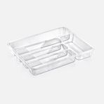 Dünya Plastik 33.6x27x4.8 cm Şeffaf 5 Bölmeli Çekmece İçi Kaşıklık