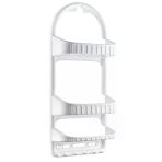 Dünya Şampuanlık 3 Lü Plastik Banyo Köşe Rafı ( Askılı Ve Vantuzlu)( 26,5 X 62 X 13 Cm)