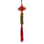 Dünyadan Hediyeler Çin Feng Shui Şans ve Bereket Düğüm Beşli Para 35 cm