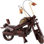 Dünyadan Hediyeler Dekoratif Ahşap Harley Davidson Motosiklet 40 cm