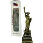 Dünyadan Hediyeler Metal Özgürlük Heykeli Biblo 24 cm Bronz Amerika