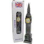 Dünyadan Hediyeler Vintage Metal Ingiltere London Big Ben Saat Kulesi Gümüş 23 cm - Standart - Renkli