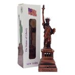 Dünyadan Hediyeler Vintage Metal Usa Özgürlük Heykeli Biblo Antik Bakır 15 cm