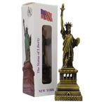 Dünyadan Hediyeler Vintage Metal Usa Özgürlük Heykeli Biblo Antik Bronz 15 cm