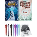 Dünyayı Sırtında Taşıyan Balık ve Süper Başkan Zamanı Durduran Saat 2'li Set - Kalem