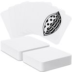 Dunzoom 50 Adet Orijinal Kare Beyaz Kağıt Fayanslar 9,5 cm x 3,5 cm Sanatçı Fayansları Çizim Malzemeleri Çırak Beyaz Fayans Hattat Suluboya Eskiz Defteri Defter, Beyaz