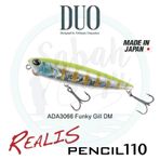 Duo ADA3066 Realis Pencil 110 Funy Gill DM Suni Balık Yemi