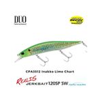 Duo CPA3512 Realis Jerkbait 120SP SW Inakko Lime Chart