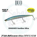 Duo Tide Minnow Slim 140 FLYER DHA0405 Sardine Ultra