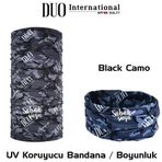 Duo UV Koruyucu Bandana / Boyunluk Black Camo