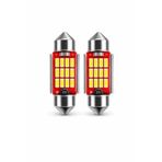 DuoLight 36mm C5W Sofit LED Ampul, Beyaz, Canbus Arıza Lambası Yakmaz, Plaka ve Tavan Lambası için, 2 Adet