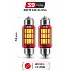 DuoLight 39mm C5W Sofit Led Ampul - Beyaz Plaka ve Tavan Lambası - Canbus Arıza Lambası Yakmaz (2 Adet)