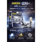 Duolight Solo H4 LED Far Ampul 8000 Lümen 6500K Beyaz 40W Ultra Parlak Profesyonel Seri (2 Adet)