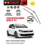 Duolight Volkswagen Golf 6 Muz Silecek Takımı 2005-2012 Arasıaraca Özel Aparat - Siyah