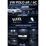 DuoLight VW Polo 6R 6C LED İç Aydınlatma Seti Beyaz 9 Parça + Hediye T10 Ampul