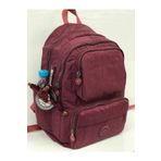DUOMİNO Fcstore Krinkıl Kumaş Suya Dayanıklı Büyük Boy Bordo Klinkır Sırt Çantası/laptop Seyahat Okul Çanta