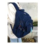 DUOMİNO Fcstore Krinkıl Kumaş Suya Dayanıklı Büyük Boy Lacivert Klinkır Sırt Çantası/laptop Seyahat Okul
