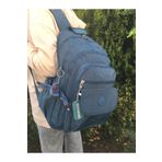 DUOMİNO Fcstore Krinkıl Kumaş Suya Dayanıklı Büyük Boy Turkuaz Mavi Klinkır Sırt Çantası/laptop Okul Çantası