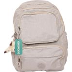 Duomino Krinkıl Kumaş Suya Dayanıklı Büyük Boy Bej Klinkır Sırt Çantası/laptop Okul Çanta
